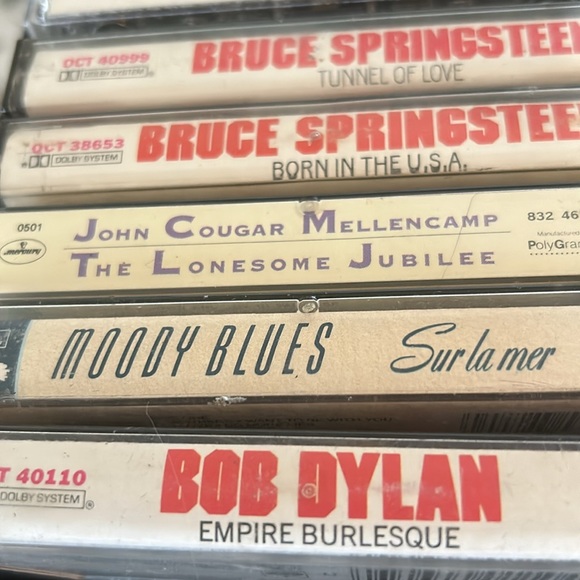 8 Vintage Rock Cassette Tapes incl- Billy Joel, Springsteen,Moody Blues-8 for 8 - Picture 4 of 5